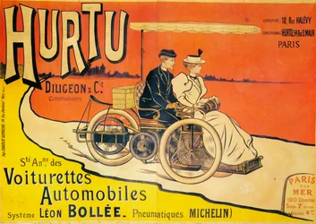 Hurtu autók hirdetése, c1896