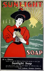 Napfény háztartási szappan hirdetése, c1890