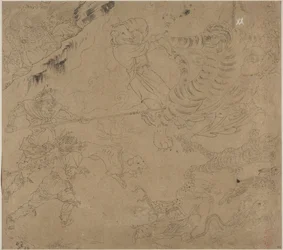 Album taoista és buddhista témákról: Keresés a hegyen: 44. levél, 1200-as évek.