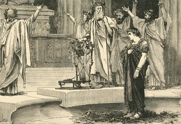Sándor Jupiter Ammon templomában, 1890.