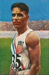 Bud Houser amerikai diszkoszvető, 1928.