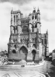 Amiens-i katedrális, Pikárdia, Franciaország, 1918