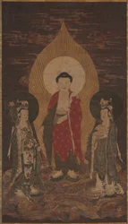 Amitabha Triád, valószínűleg 1400-as évek.