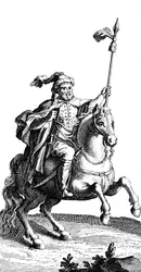Egy arab lovas, 19. század