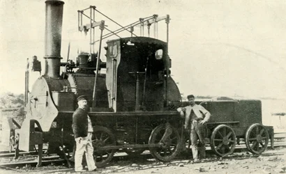 Egy korai Colliery mozdony, 1930.