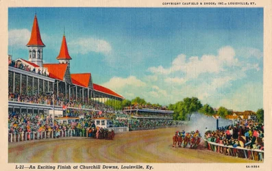 Izgalmas befejezés a Churchill Downs-ban, Louisville, Ky, 1940