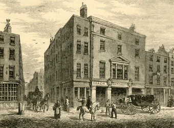 Egy Old Coachmakers Shop Long Acre-ben, 1881.