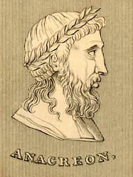 Anakreon, Kr.e. 582-485, 1830.