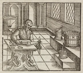 A puskaporban és a húsok tartósításában használt salétrom elemzése – Lazarus Ecker: Description des ores et des main method d