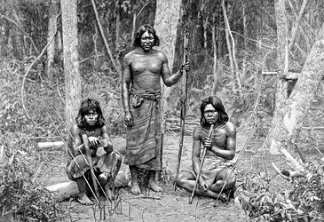 Angaite indiánok, North Chaco, Paraguay, 1895