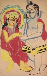 Annapurna és Shiva, 1800-as évek.