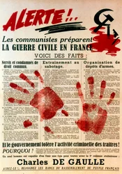 Antikommunista pro-gaullista plakát, 1949