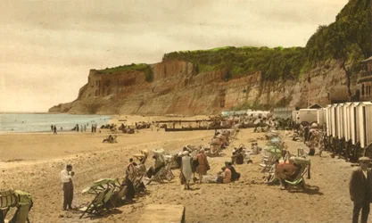 Appley Beach és Cliffs, Shanklin, I.W., 1933.