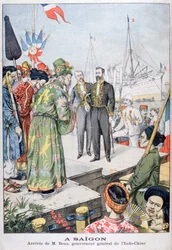 Paul Beau, Indokína főkormányzójának érkezése Saigonba, 1902