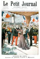 Voyron tábornok megérkezése Marseille-be, miután visszatért Kínából, 1901