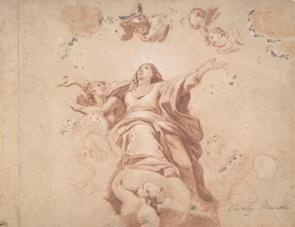 Szűz mennybemenetele Carlo Maratta után, 17. század.