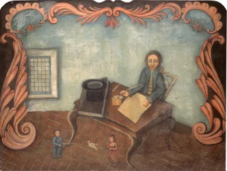 Az Íróasztalnál, c. 1790.