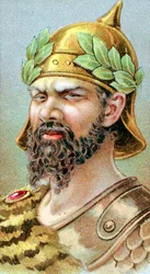 Attila, körülbelül 406-453, a hunok királya 434-től, XIX. század