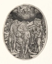 Krisztus keresztsége, 1400-as évek.
