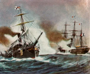 Csata a Meteor és a Bouvet között Havannánál, 1870. november 9., 1936.