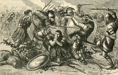 A cunaxai csata, 1890.