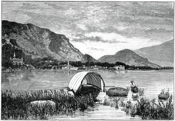 Baveno, a Maggiore-tó partján, Észak-Olaszországban, 1900