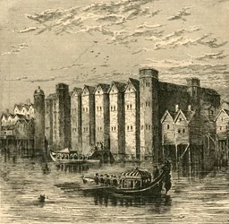 Baynards kastély, 1790-ben, 1897-ben megjelent nézetből.