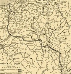 Belga, brit és francia pozíciók, első világháború, 1915, c1920.