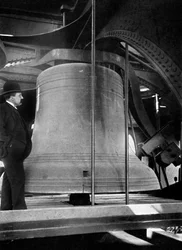 Harang a Big Ben tornyában, a Westminster-palota, London, c1905