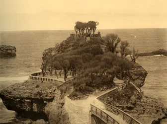 Biarritz - Basta sziklája, 1930.