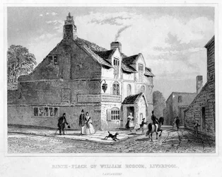William Roscoe születési helye, Liverpool, Lancashire, 19. század