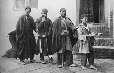 Teherán vak koldusai, Perzsia, 1902