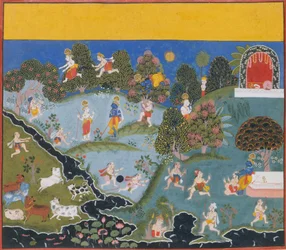 Blindmans Bluff... a szétszórt Bhagavata Purana Lord Visnu ősi történeteiből, 1715-20.