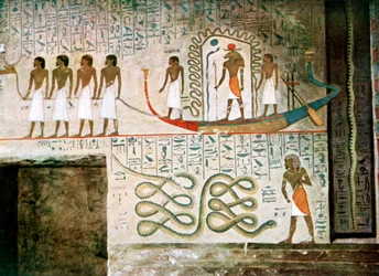 Hajós jelenet, Nemesek sírjai, Théba, Egyiptom