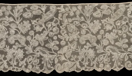 Bobbin Lace Flounce, 18. század.