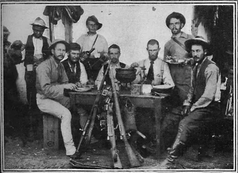 Búr távírók a teában, 1900