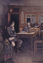 Bonaparte 1792-ben, mint egy párizsi Six-Sous étterem vendége, 1896