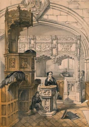 Boxgrove Church, Sussex, 19. század.