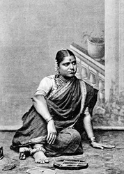 Brahmin nő, India, 1917