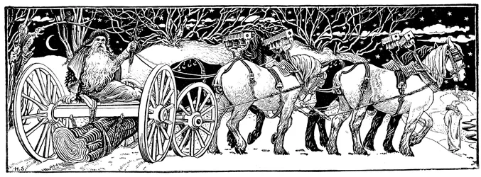 Hazahozzuk a Yule Log-ot, 1883