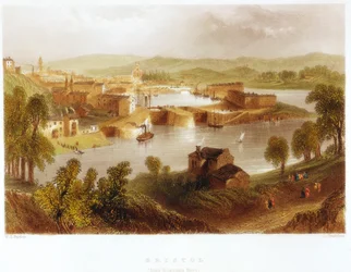 Bristol a Rownham Ferryről, 1841