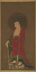Buddha Amitabha Tiszta Földjéről leszármazva, 13. század vége.