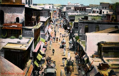 Burra Bazar, Kalkutta, India, XX. század eleje
