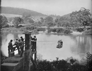 Cable Ferry, La Colle közelében, Penn, 1897.