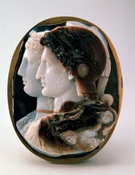Cameo A Gonzaga Cameo II. Ptolemaiosz egyiptomi királlyal és feleségével, I. Arsinoéval, ie 3. század