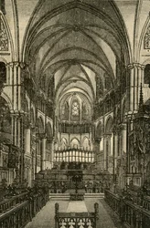 Canterbury katedrális – A kórus, 1898.