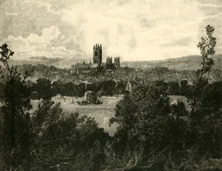 Canterbury katedrális, északkeletről, 1890.