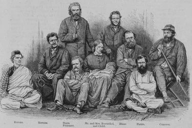 Cameron kapitány és a többi abesszin fogoly, 1864.