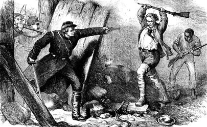John Brown elfogása a gépházban, c1880