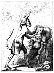 Franz Anton Mesmer karikatúrája, 1785